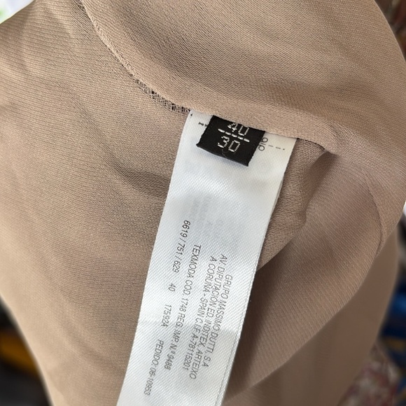 Massimo Dutti Silk Multicolor Floral Midi Dress | Size 10 - Picture 7 of 7